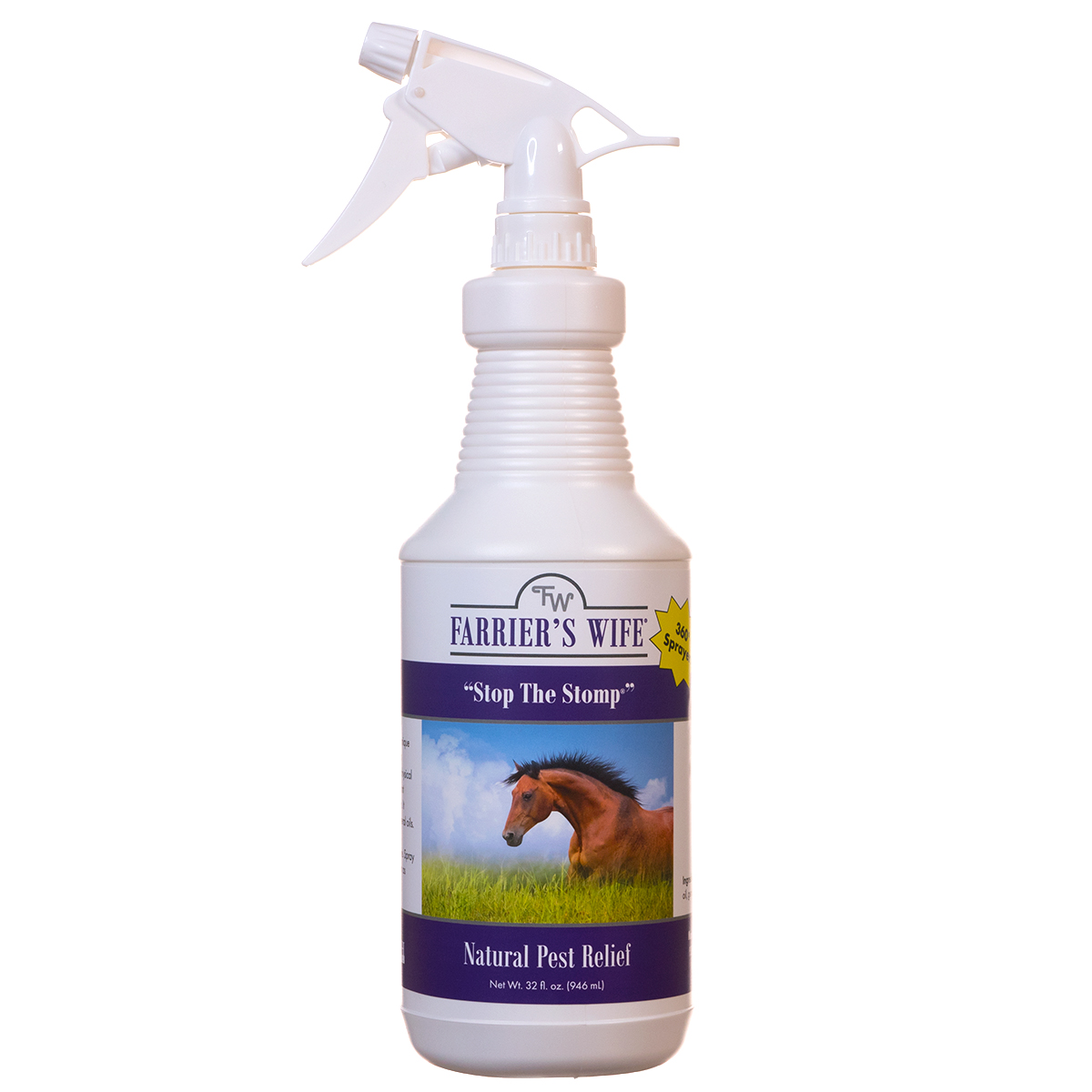 Farrier's Wife Stop the Stomp Equine Natural Pest Repellent Spray 32 oz