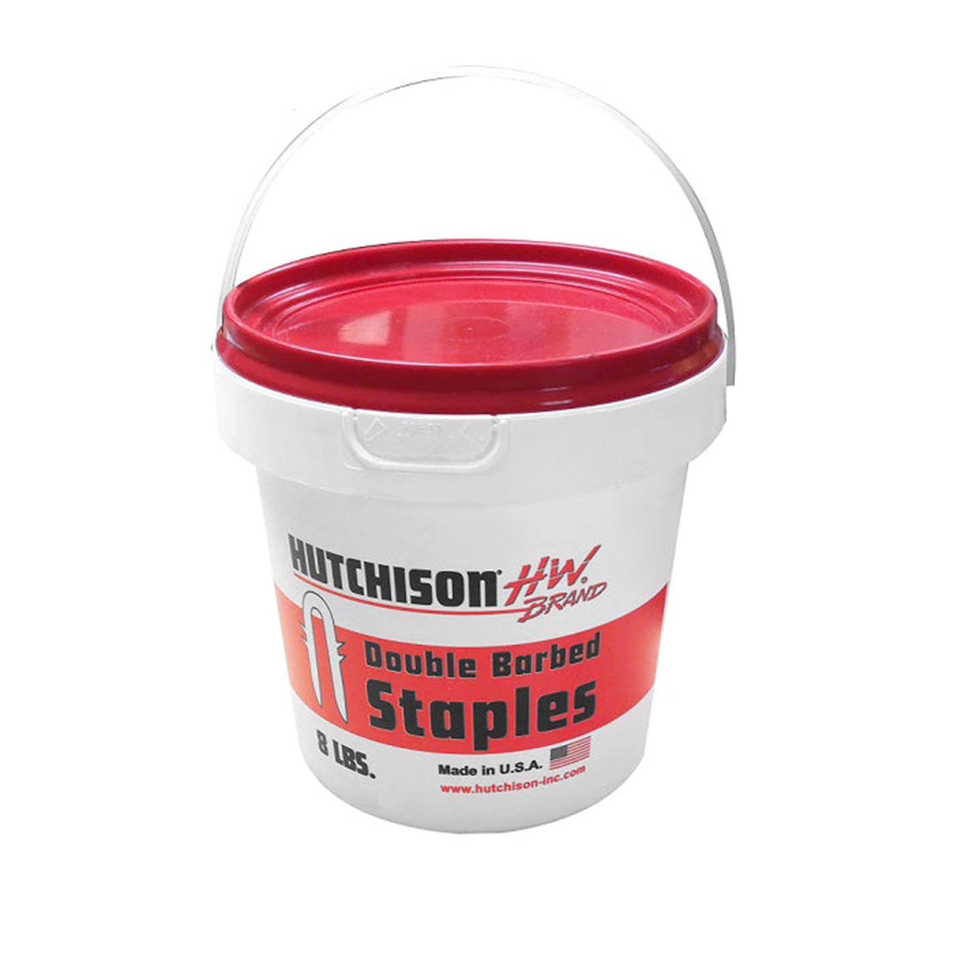 Fence Staples Double Barbed Galvanized 1-3/4"