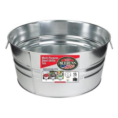 Galvanized Steel Tub Round 15 gal