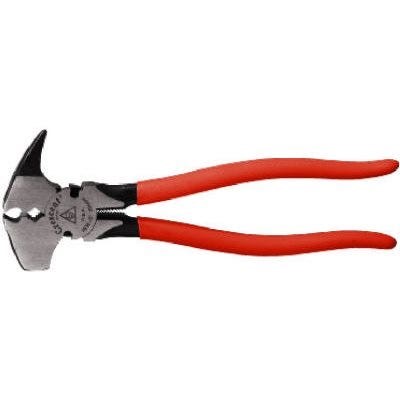 Fence Pliers Tool with Red Cushion Grip 10"