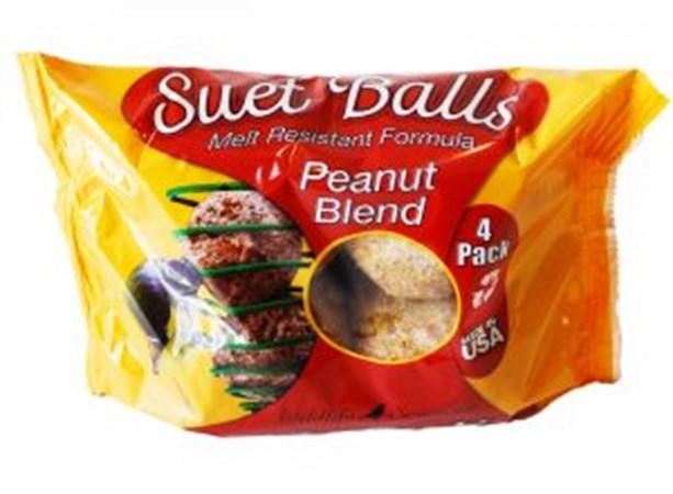 Suet Balls Peanut Blend Wild Bird Food 4 Pack