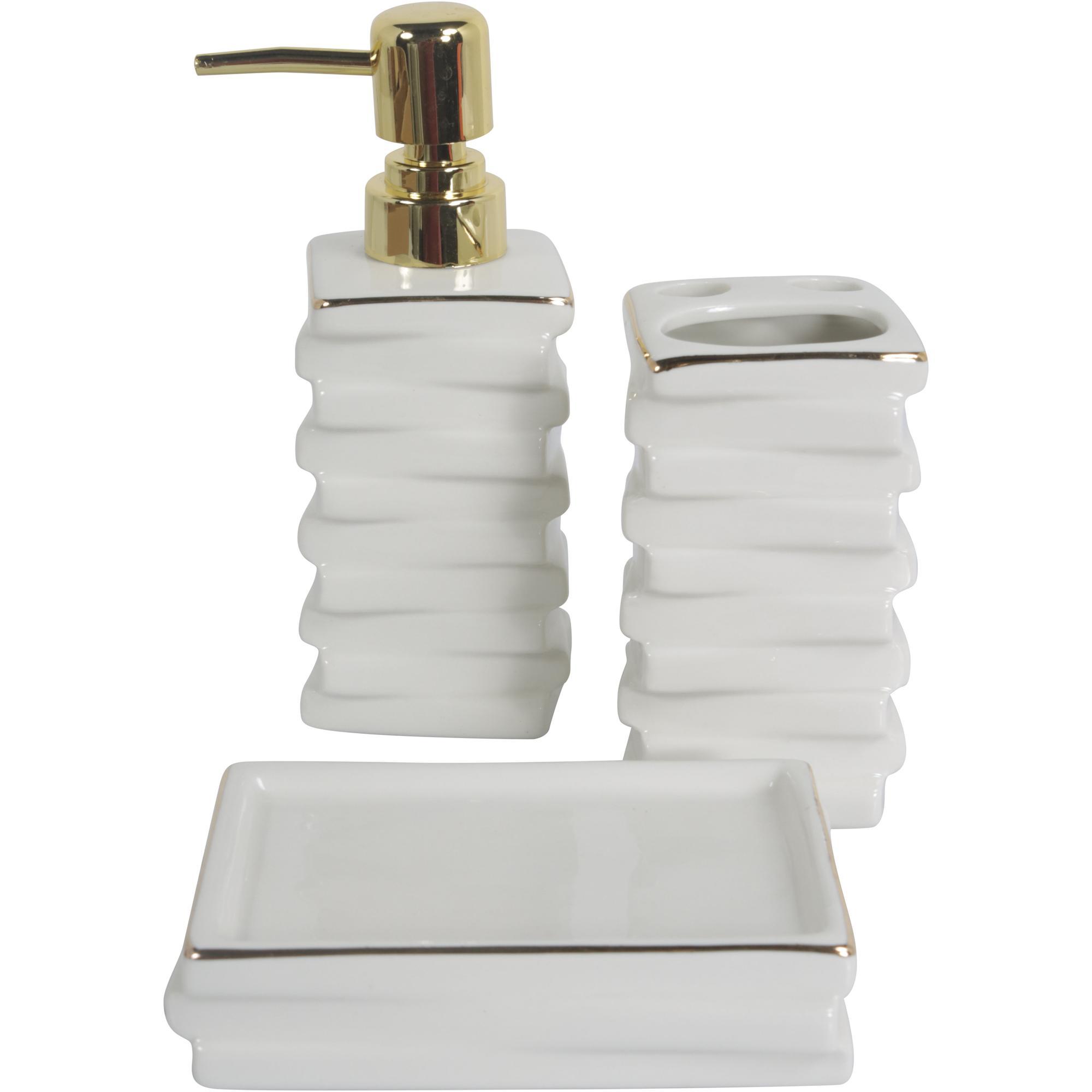 3PC WHITE BATHROOM SET Do It Center Dominica