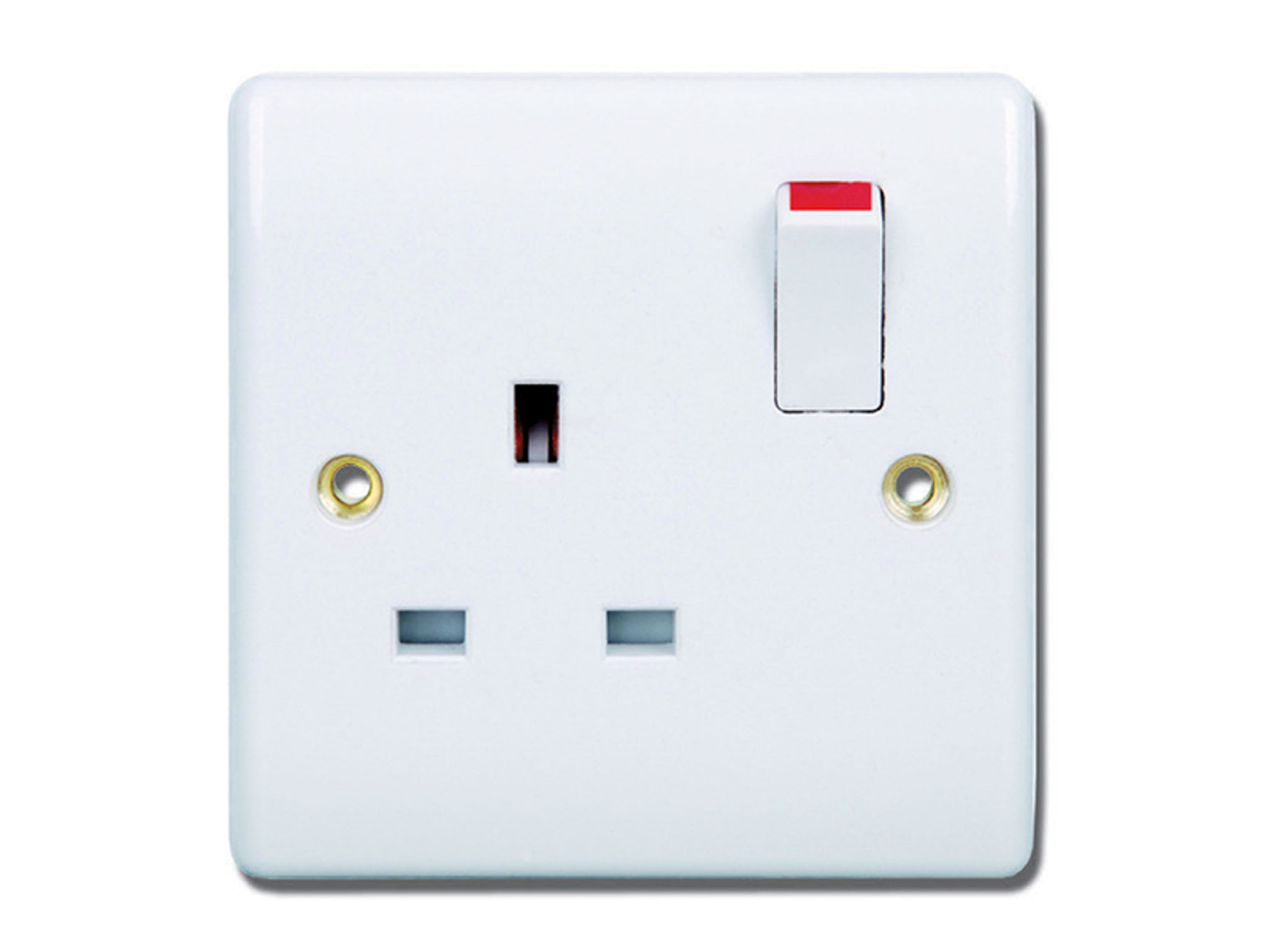 1G SWITCH SOCKET OUTLET FLATPLAT