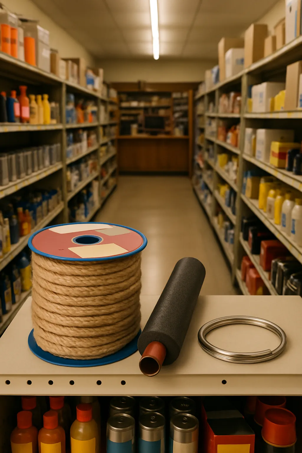 Inside an independent automotive rv and marine and building supplies shop in Glen St Mary, FL