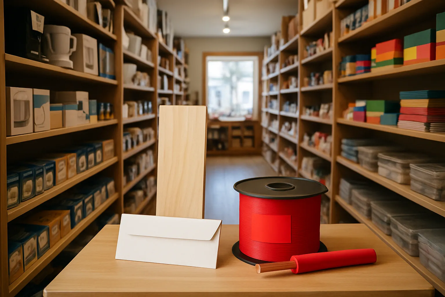 The shop floor of an independent appliances and home entertainmen and arts and crafts shop in Provincetown, MA