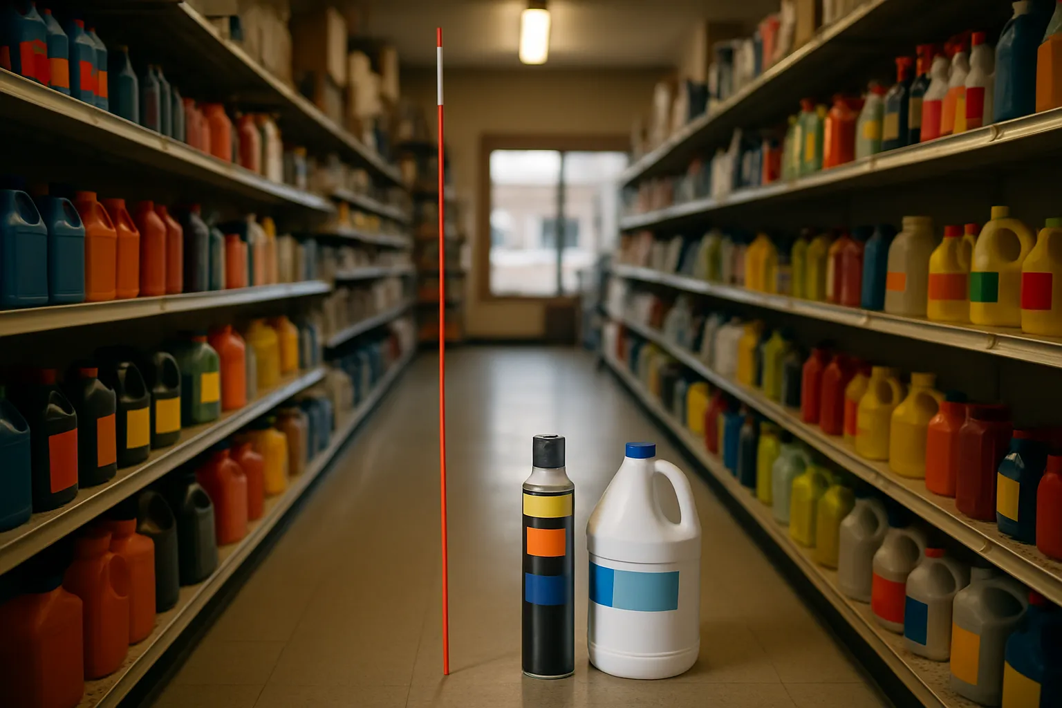 The shop floor of an independent automotive and automotive & pets supplies shop in Litchfield, ME
