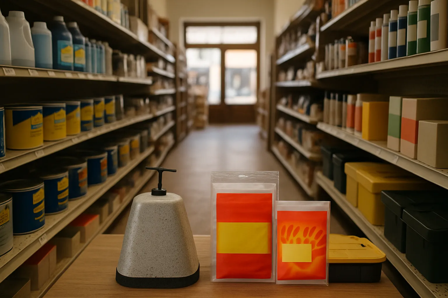 The shop floor of an independent boerne paint co. and tools shop