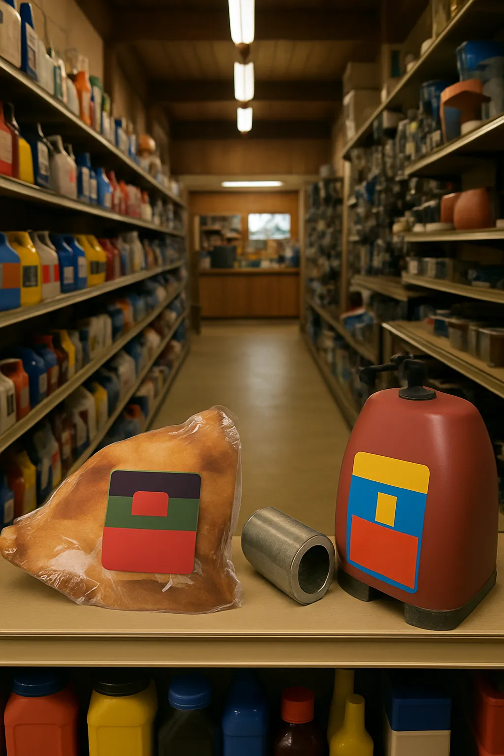 Inside an independent automotive rv and marine and building supplies shop in Bonners Ferry, ID