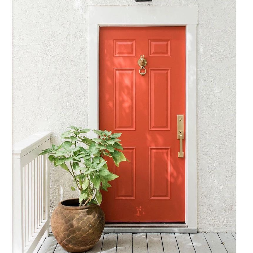 Orange Front Door