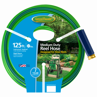 Green Thumb All-Weather Garden Hose, Medium-Duty, 5/8-In. x 125-Ft