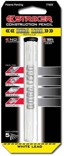 5PC WHITE LEAD REFILL