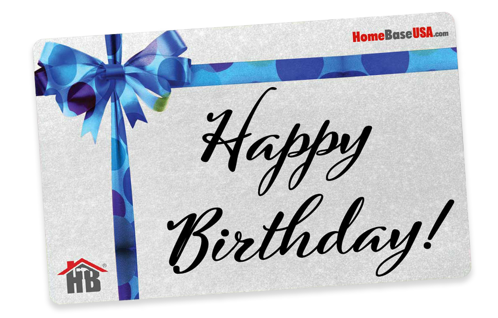 Happy Birthday HomeBase gift card