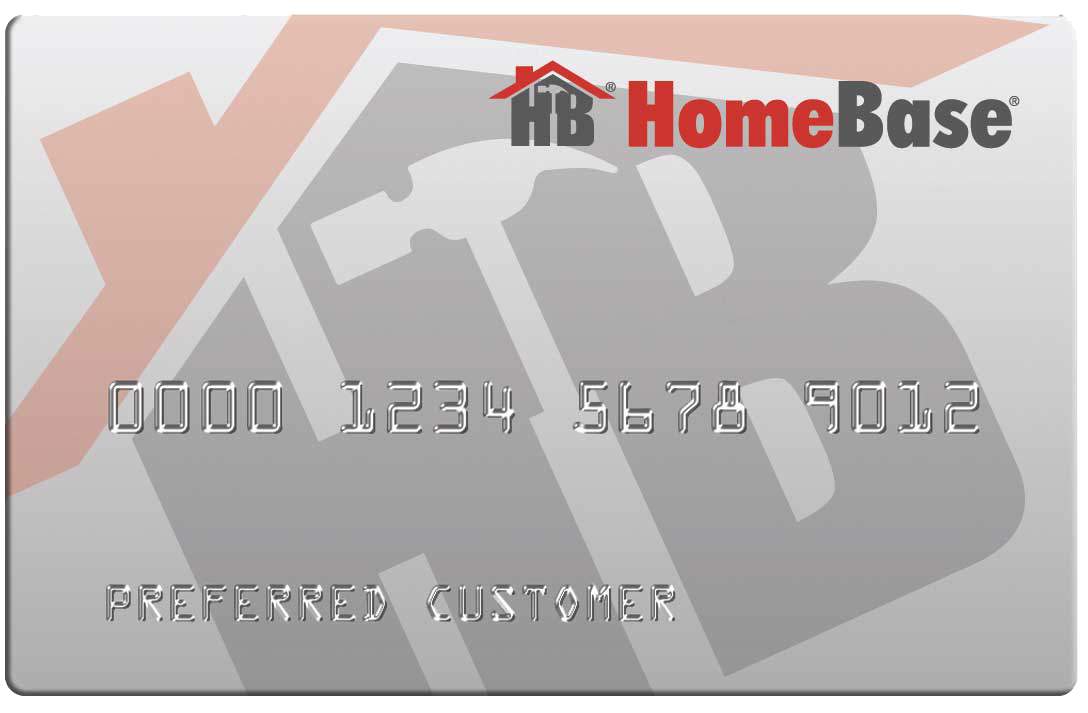 HomeBase preferred customer card