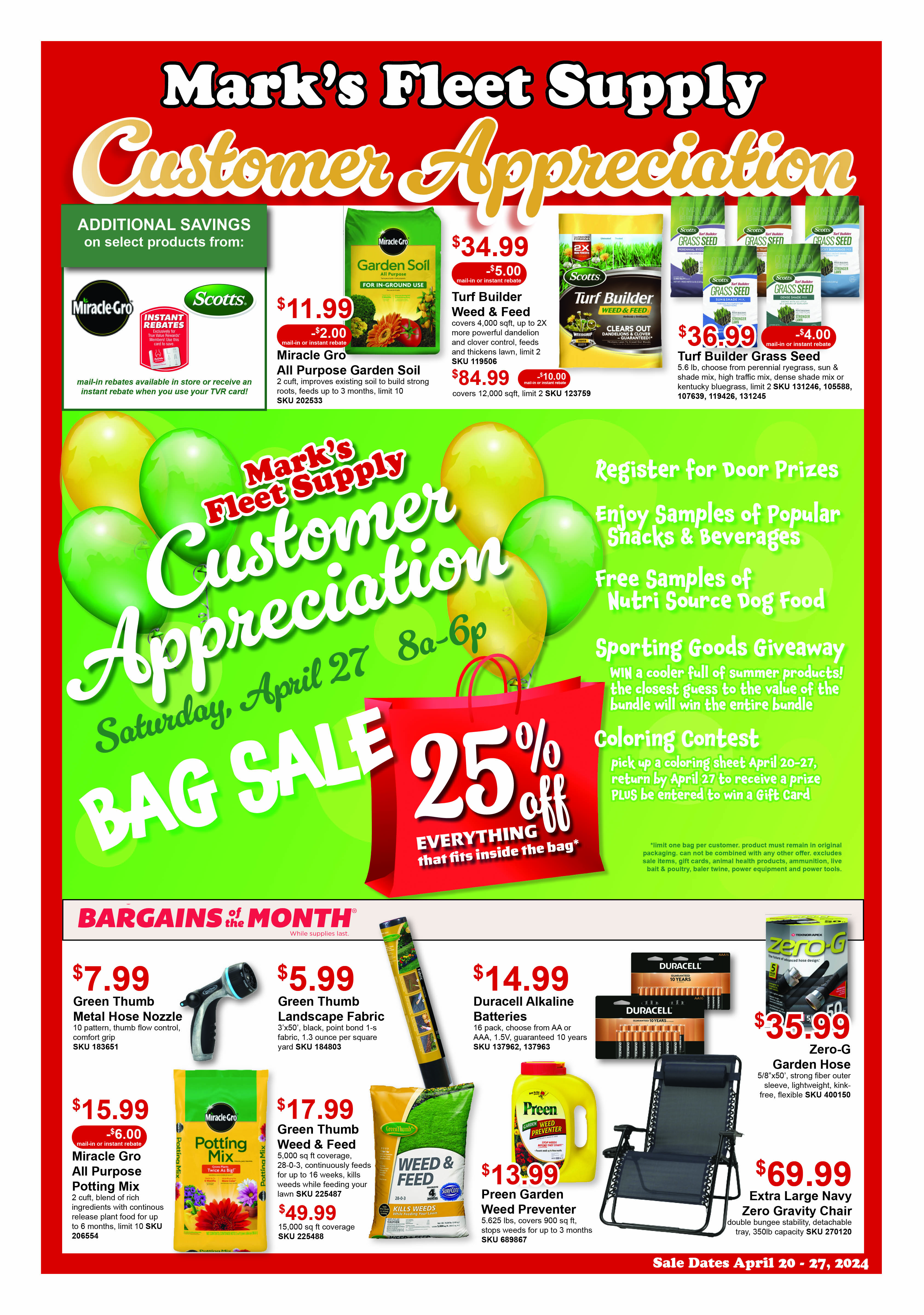 Customer Appreciation Sale Flyer