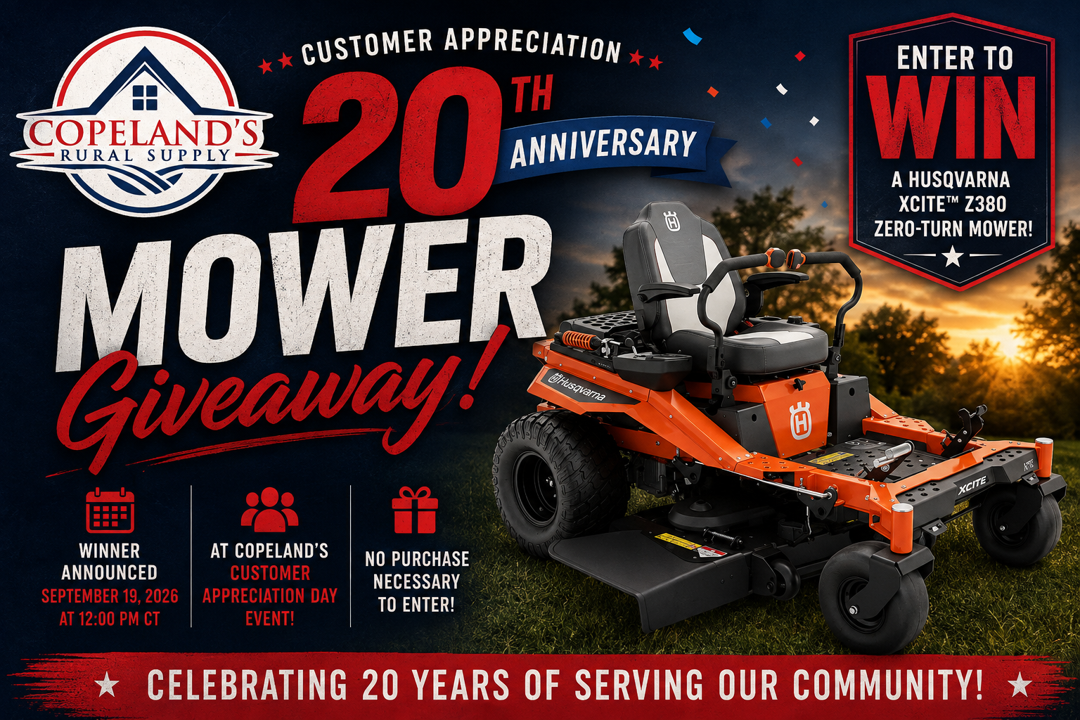 Copeland's Giveaway