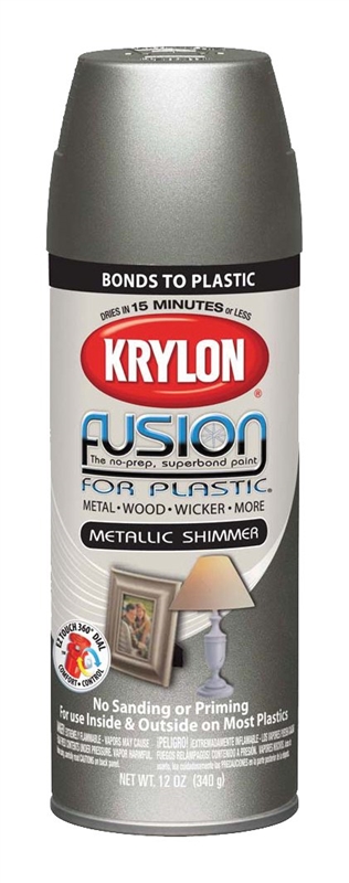 Krylon COLORmaxx K05505007 Spray Paint, Gloss, Black, 12 oz