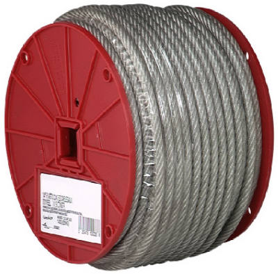 Dia x 250 ft L Aircraft Cable Campbell Chain Galvanized Galvanized Steel 3/16 in Dia x 250 ft L Aircraft Cable Campbell Chain Galvanized Galvanized Steel 3/16 in