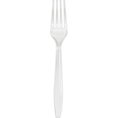 Creative Converting 010461B Plastic Forks Clear 50 Count Pack