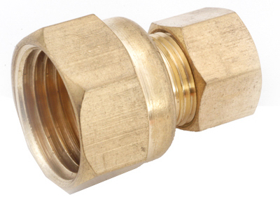 JMF 4505988 150 to 1000 PSI Brass Adapter 5/8 Flarex3/8 FPT Dia Pack of 5 in. 