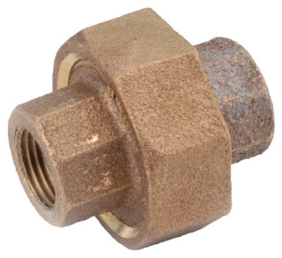 Anderson Metals 1/2 In. x 3/8 In. Reducing Hex Red Brass Nipple