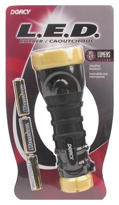 3 "AA" LED Rubber Flashlight