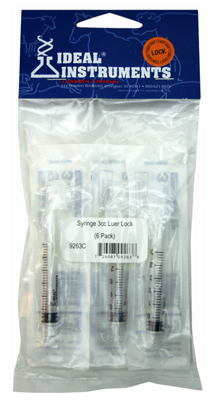 Ideal Instruments Luer Lock Disposable Syringe, 3cc at Tractor Supply Co.