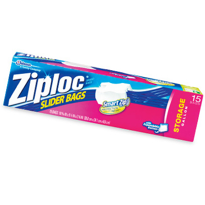 Ziploc Gallon Heavy Duty Freezer Bag With Gripper Zipper, 14 Count