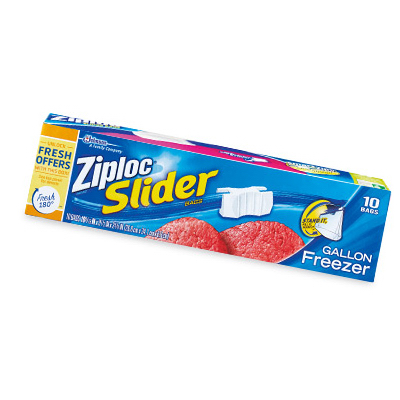 Ziploc Slider Storage Bags, Gallon - 15 count