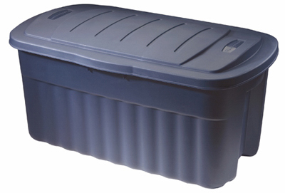 Rubbermaid Roughtote Storage Container, Dark Indigo, 40-Gal., Must