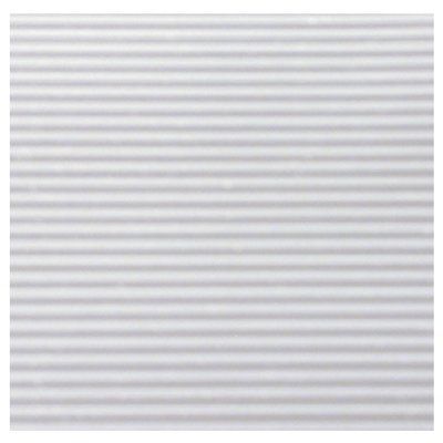  Plast-O-Mat Ribbed Shelf Liner, Clear, 12 x 25