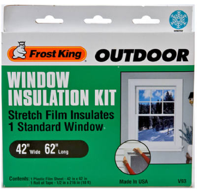 Window Insulation Kit, 3-Pk. Window Sheets, 12-Pk. Switch Plate / Outlet  Sealers