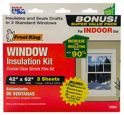 Frost King Indoor Window Insulation Kit (3 per Pack) V73/3H - The