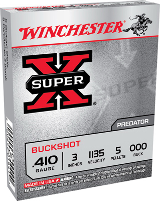 Winchester Super X 410-Gauge Shotgun Shells, High Brass #7.5, 25-Ct.