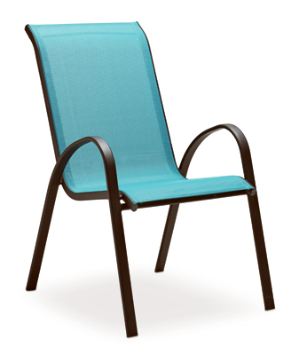 blue sling chair