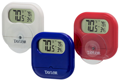Taylor White Digital Indoor & Outdoor Thermometer