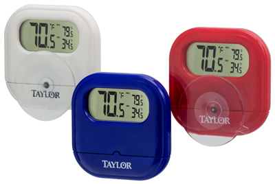 Taylor Digital Indoor / Outdoor Thermometer - Assorted