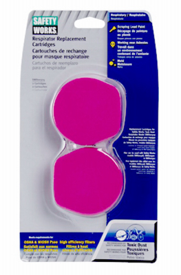 Toxic Dust Respirator Replacement Cartridges P100, 2-Pk. Valley