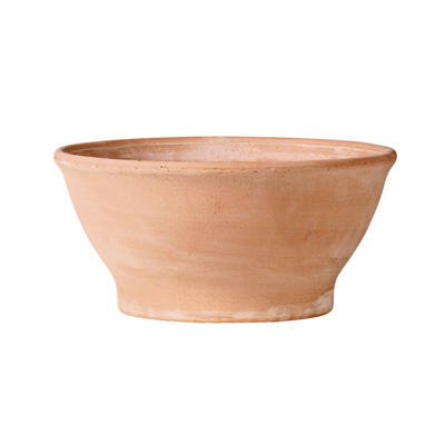 DEROMA Bowl Planter, White Clay, 10-In.