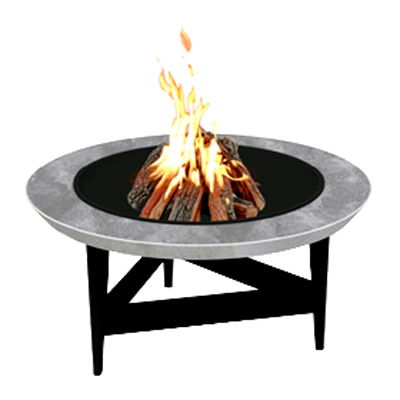 Fire Table Wood Burning 40 In, Real Flame Alderwood Fire Pit