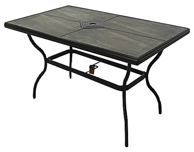 Four Seasons Courtyard Beaumont Tile Top Patio Dining Table Gray