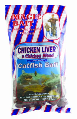 Magic Bait Catfish Dough Bait, 7 oz., Chicken Liver