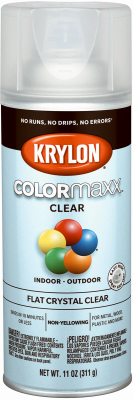 Krylon COLORmaxx Paint Spray, Gloss Crystal Clear, 12 oz.