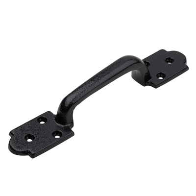 True Value Arched Gate Pull, Black, 9-In.