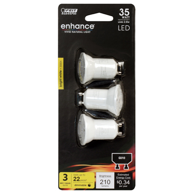 Feit Electric 35-Watt Warm White (3000K) MR11 GU10 Dimmable