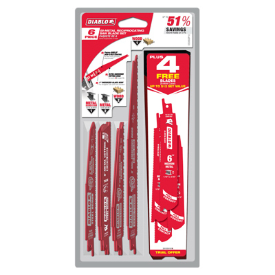 Diablo Reciprocating Saw Blade Set 