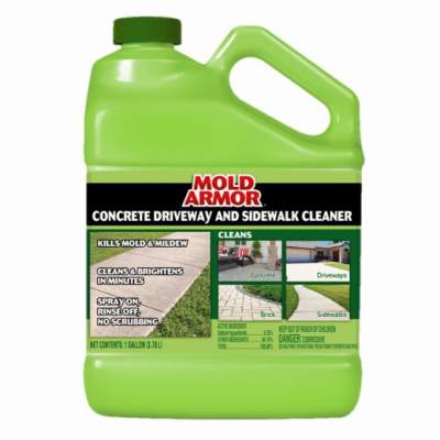 Mold Armor MOLD ARMOR Concrete Sidewalk and Driveway Cleaner, 1 Gal. -  Kills Mold and Mildew in Minutes - No Scrubbing Needed in the Mold Removers  department at