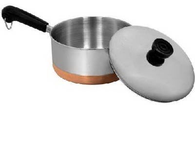 Revere 2-Qt. Stainless-Steel Covered Saucepan With Copper Bottom