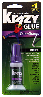 Krazy Glue Kg98848r 5 Gram Instant Krazy Glue Color Change Brush-On