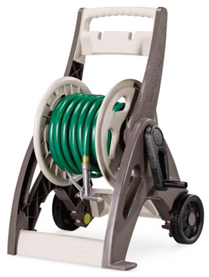 175 ft. 5/8 in. Resin Hose mobile Garden Hose Reel Cart, Mocha and