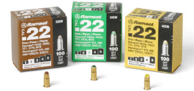 Ramset 0.22 Caliber Yellow Single Shot Powder Loads (100-Count